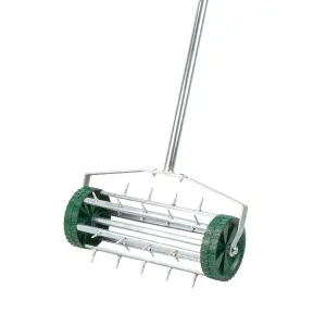 KCT Garden Spike Roller Lawn Aerator - Gardening Tool