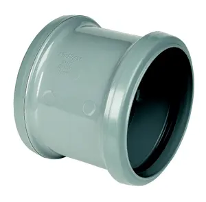 FloPlast 275212 Grey Push-fit Underground drainage Coupler (Dia)110mm