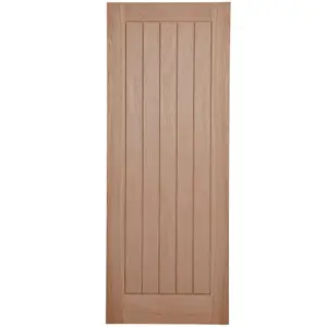 Fortia Unglazed Cottage Natural White oak veneer Internal Timber Door, (H)1981mm (W)762mm (T)35mm