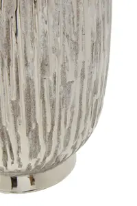 Interiors by Premier Hesper Large Silver Ceramic Vase