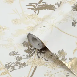 Superfresco Meadow Cream Floral Wallpaper