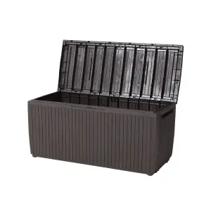 Keter Springwood Anthracite 305l Garden storage box 570mm 1230mm