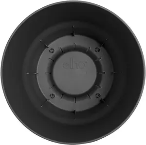 Elho Recycled Plastic Greenville Round 16cm Living Black Plant Pot