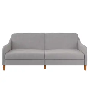 Jasper coil 3-seater Sofa Bed in light grey fabric