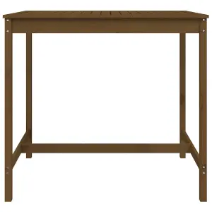 Berkfield Garden Table Honey Brown 121x82.5x110 cm Solid Wood Pine