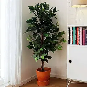 URBNLIVING Large 95cm Artificial Plants Garden Feature Faux Plant Tree Pot Standard Green