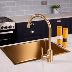 Flode Bryne Kitchen Mixier Tap Brushed Brass Finish