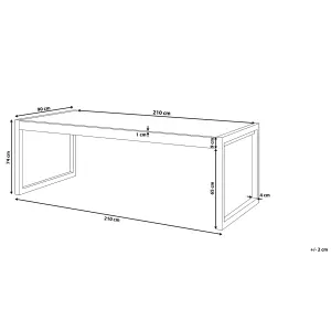 Garden Table Glass Off-White BACOLI