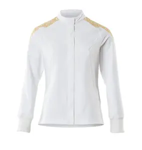 Mascot Food & Care Ladies Ultimate Stretch Jacket (White/Curry Gold)  (XXXXX Large)