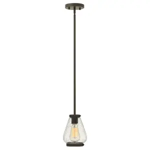 Elstead Hinkley Finley Mini Dome Pendant Light 1x E27 Oil Rubbed Bronze