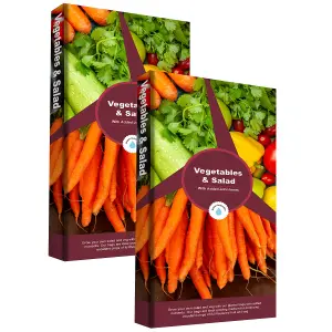 Salad & Vegetables 120 Litres (2 x 60 Litres) Grower Bags With Balanced Nutrients & Water Retention Great Home Growing