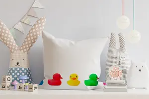 Coloured Rubber Ducks Cushions 45cm x 45cm