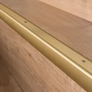 Anodised aluminium anti non slip stair edge nosing trim 900mm x 35mm x 35mm A41 gold