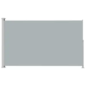 Berkfield Patio Retractable Side Awning 180x300 cm Grey