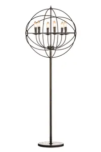 Interiors by Premier Orbital 6 Arm Floor Lamp