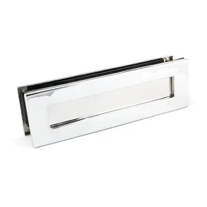 Metal Letter Plate Polished Chrome