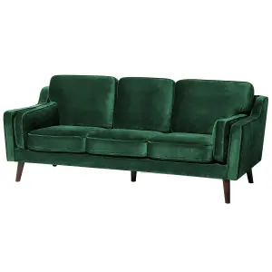 3 Seater Velvet Sofa Green LOKKA