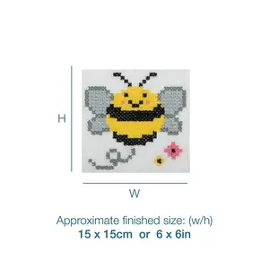 XSTITCH BEE - Counted Cross Stitch Kit: Bee - Trimits