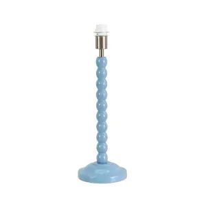 ValueLights Bobbles Powder Blue Bobbin Table Lamp Base