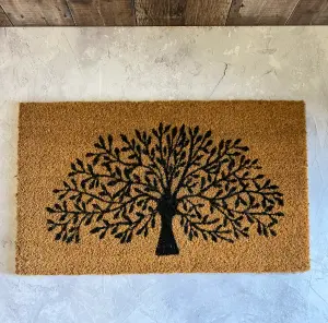 Tree of Life Indoor & Outdoor Coir Doormat