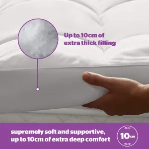 SILENTNIGHT DEEP SLEEP 10CM MATTRESS TOPPER - SUPER KING