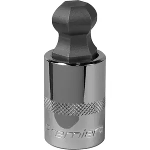 17mm Ball-End Hex Socket Bit - Durable Chrome Vanadium Wrench Socket for 1/2" Drive