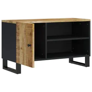 Berkfield TV Cabinet 80x33x46 cm Solid Wood Mango&Engineered Wood