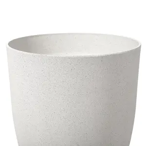 Set of 2 Plant Pots 43 x 43 x 52 cm Off-White CROTON