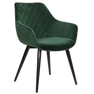 Alinblot Upholstered Armchair (Set of 2) Green Velvet