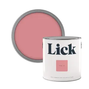 Lick Pink 12 Matt Emulsion paint, 2.5L