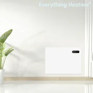 1000W Electric Panel Heater for Home or Office - Wall Mounted or Portable Freestanding with Touchscreen Timer and Thermostat