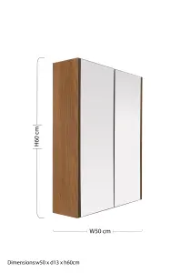 Maison by Premier Vida 2 Door Oak Effect Wall Cabinet