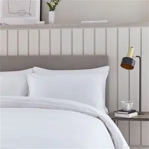 DUSK Cambridge 200 Thread Count Duvet Cover - Cotton - White - Double