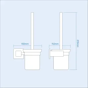 Nes Home Rensa Toilet Brush & Holder