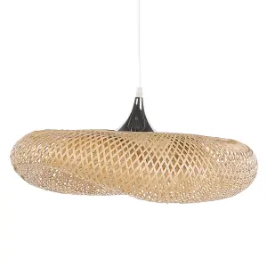 Bamboo Pendant Lamp Light Wood BOYNE Small