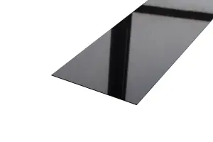 ILCOM decorative profile I 100mm x 2440mm x 0.65mm Black Polished Stainless Steel