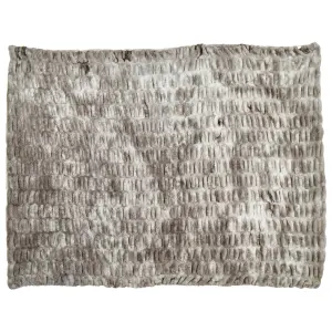 Bedspread MACODES Faux Fur 150 x 200 cm Grey