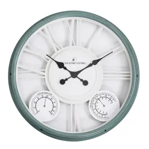 Country Living Green Garden Clock