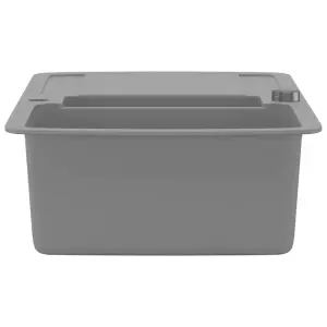 Berkfield Granite Kitchen Sink Double Basin Grey