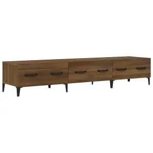 Berkfield TV Cabinet Brown Oak 150x34,5x30 cm Engineered Wood