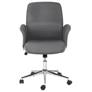 Beliani Modern Office Chair Grey RAVISHING