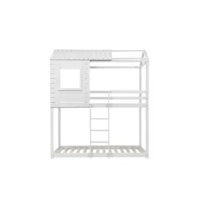 Waban Single (3') Standard Bunk Bed White