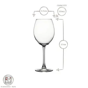 550ml Wine Glass Set (Set of 12)