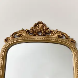 Melody Maison Large Tall Arch Antique Gold Ornate Mirror - 150cm x 60cm