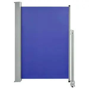 Berkfield Patio Retractable Side Awning 120x300 cm Blue