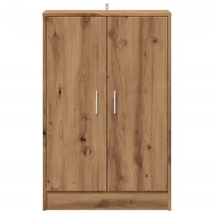 Berkfield Shoe Cabinet Artisan Oak 60x35x92 cm Engineered Wood