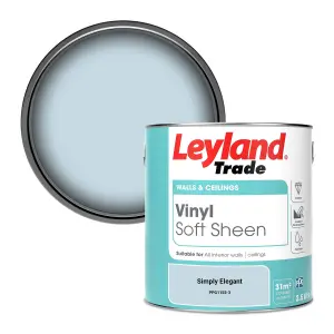 Leyland Trade Vinyl Soft Sheen Walls & Ceilings Emulsion Paint Simply Elegant (PPG1155-3) - 2.5L