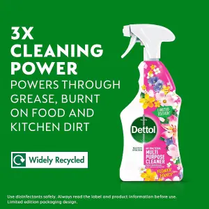 Dettol Antibacterial Multipurpose Cleaner Flower Power 750ML (Pack Of 12)