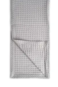 Hotel Waffle Throw Blanket - Dove Grey, Large