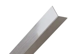 ILCOM decorative profile L 10mm x 2700mm x 0.6mm Silver Brushed Stainless Steel